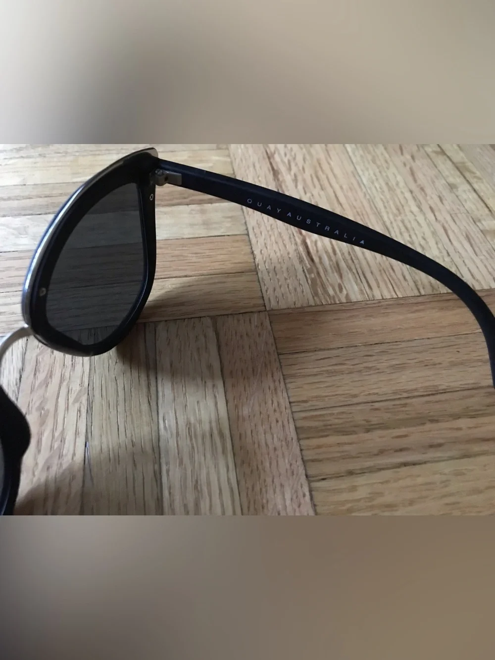 Quay black cat eye sunglasses- My Girl, black lenses/ black matte rim oversized